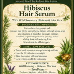 Hibiscus Hair Serum – With Wild Rosemary, Hibiscus & Aloe Vera (200 ml)
