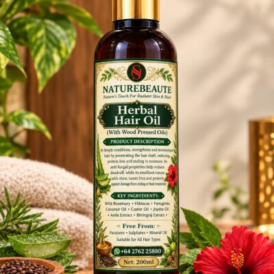 Herbal Hair Oil – With Wood Pressed Oils (200 ml)