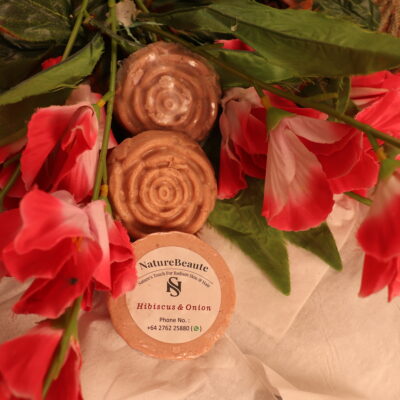 Hibiscus & onion shampoo bar