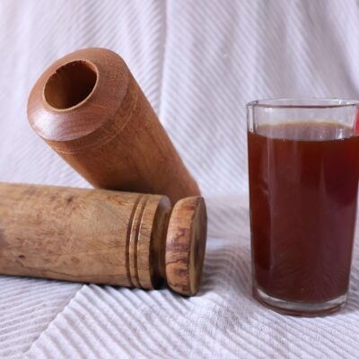 DiabCare Vijaysar Wood Tumbler (One Piece)