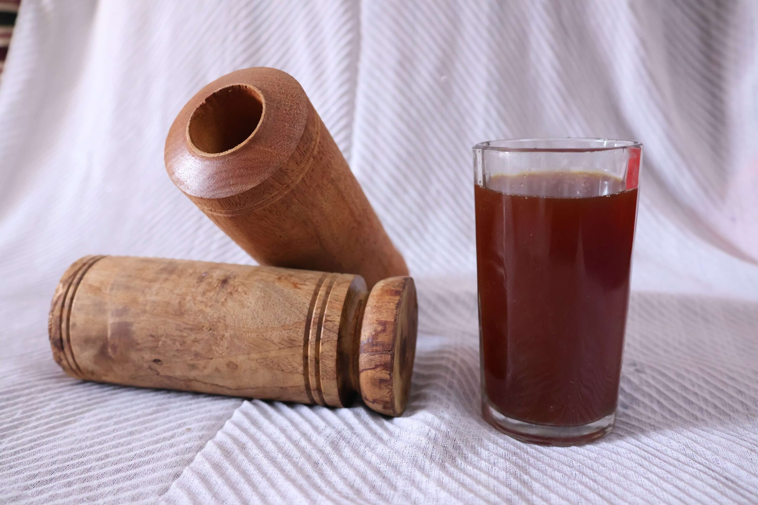 DiabCare Vijaysar Wood Tumbler (One Piece)