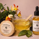 Combo Hair Care Essential (200ml Herbal Hair oil, 200ml Hair growth Serum with Silky Tresses Shampoo Bar) low in stock