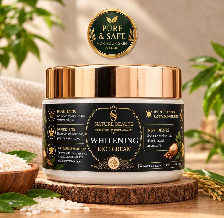 Whitening Rice Cream – Natural Brightening & Nourishing Face Cream (50 g)