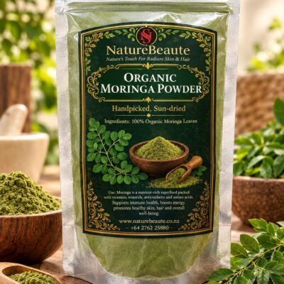 Organic Moringa Powder – Handpicked, Sun-Dried (100 g)