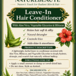 Leave-In Hair Conditioner – With Aloe Vera, Vegetable Glycerine & Hibiscus (200 ml)