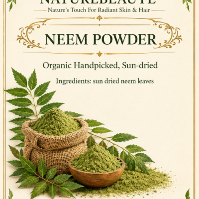 Organic Neem Powder – Handpicked, Sun-Dried (200 g)