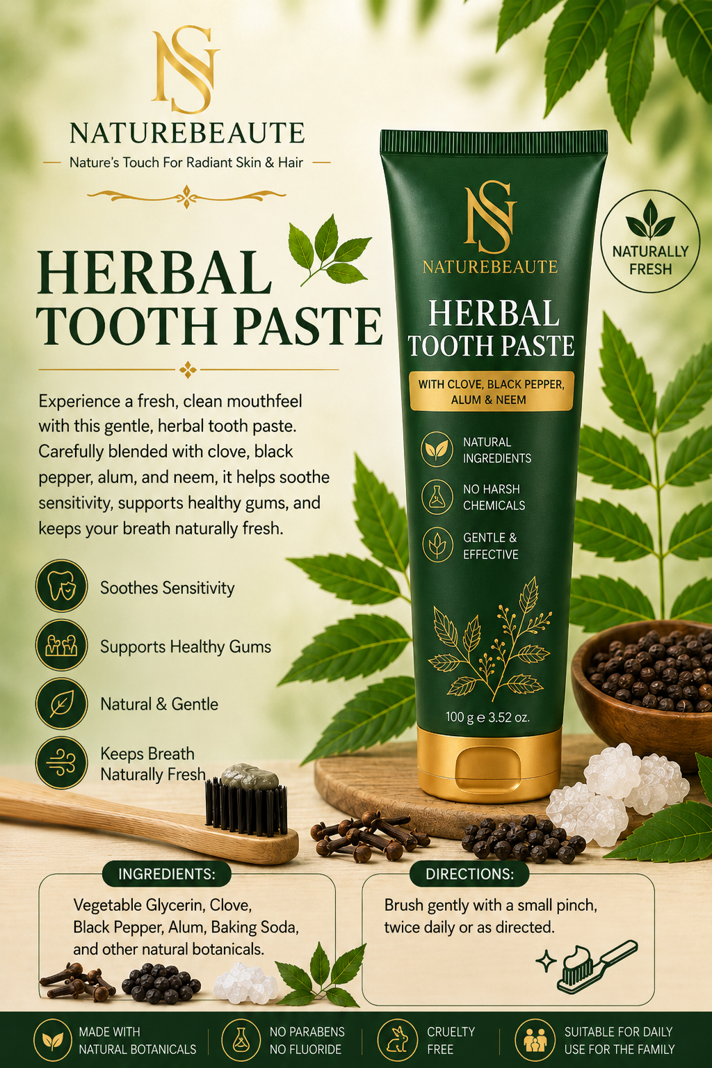 All Natural Tooth Paste ( 100 gms )