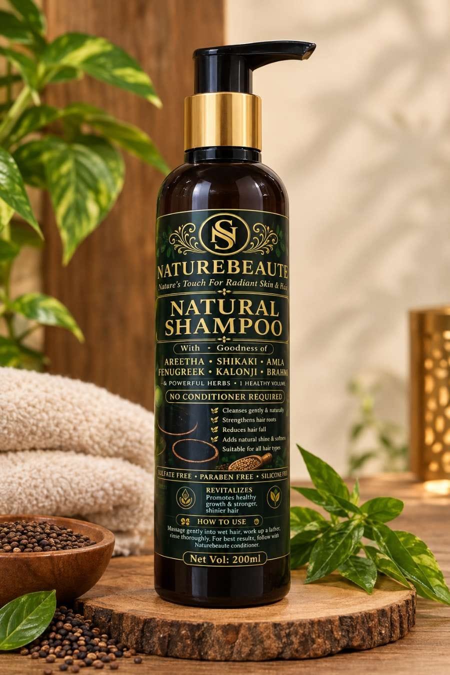 NATUREBEAUTE Natural Shampoo